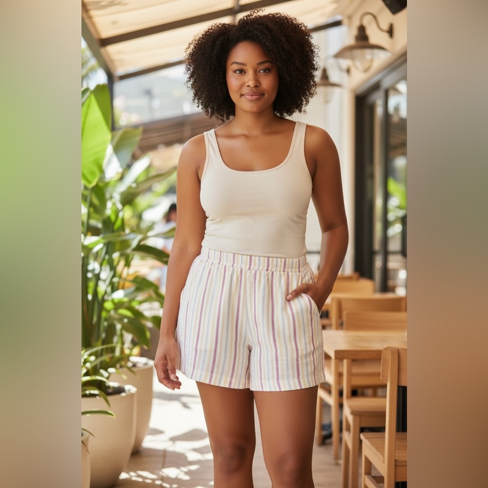 Striped Women's Shorts